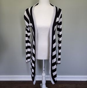Express Striped Knit Cardigan